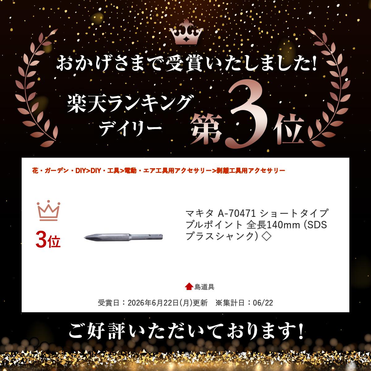 【7/1限定 1,000円クーポン配布】＼上位入賞／ マキタ A-70471 ショートタイプ ブ...