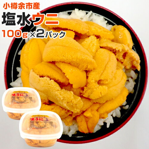 【 先行予約 】 余市産 塩水うに 100g × 2 | ウニ うに 雲丹 海栗 塩水 塩水ウニ 生うに 生ウニ 冷蔵うに ウニ丼 パスタ 軍艦 手巻き寿司 寿司ネタ 海鮮 北海道 土産 お土産 ムラサキウニ キタムラサキウニ お中元 中元 ギフト 取り寄せ ミョウバン 先行予約 初夏のグルメのサムネイル