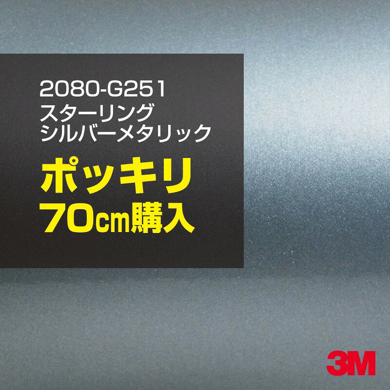 3M カーラッピングフィルム 車 カーラッピングシート 2080-G251 スターリングシル...