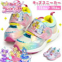 プリキュア キミとアイドルプリキュア キッズスニーカー シューズ キッズ キミプリ 女の子 子ども レディース 屈曲 軽量 マジックテープ キッズシューズ 幼稚...
