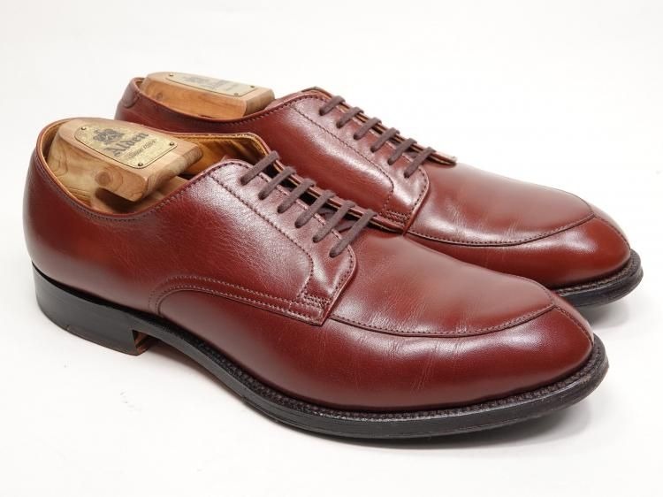 【 中古 】081 / 0604 使用数回 オールデン Vチップ ブラウン カーフ 9D #5434 アローズ別注