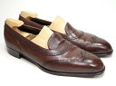 【 中古 】231 / 0910 レア!! 極上 マーキス MARQUESS ビスポーク ローファー ダークブラウン カーフ UK9.5E - 10E位? シュ...