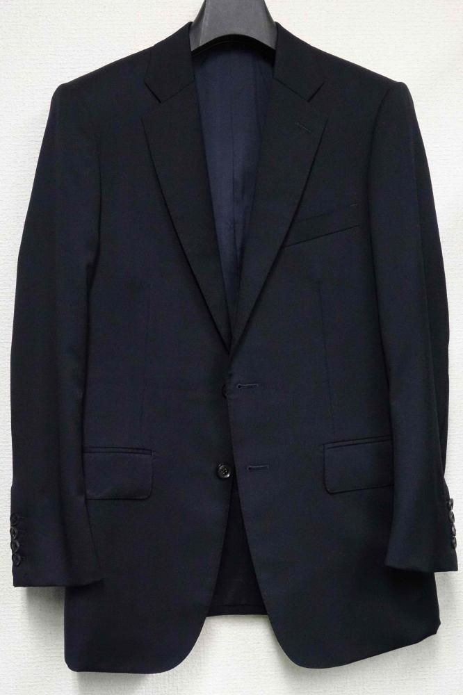 【 中古 】286 / 0723 使用数回 テーラー＆カッター スーツ ネイビー ウール サイズ44～46位？