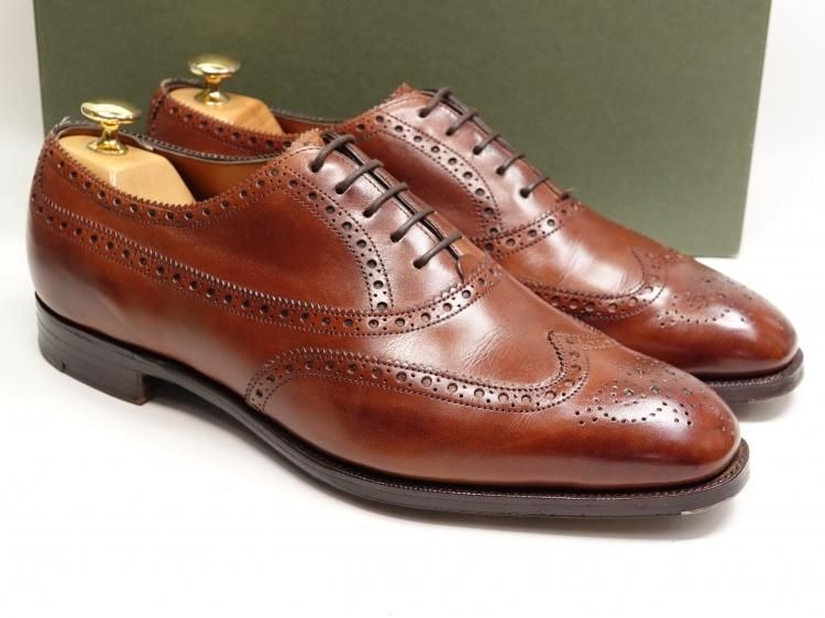 【 中古 】318 / 0724 レアモデル!! 使用数回 エドワードグリーン マクドナルド MACDONALD ブラウン(チェスナット) カーフ 8E #60...