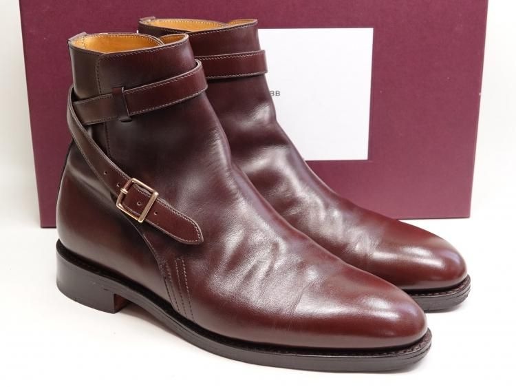 【 中古 】658 / 1021 極上 ジョンロブ(オーダー品) ABBOT ダークブラウン カーフ 5E #8695