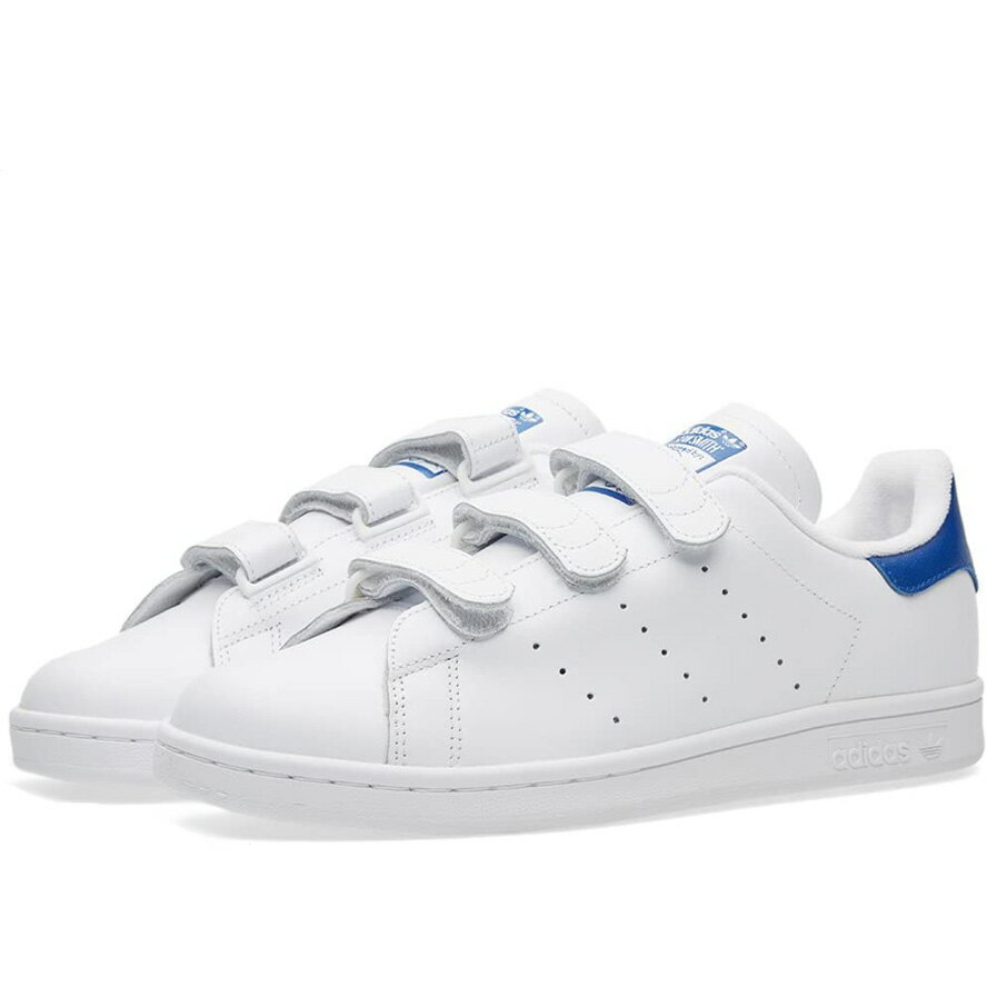 adidas アディダス オリジナルス STAN SMITH CF スタンスミス コンフォートベルクロ ブルー/ホワイト s80042 アディダスジャパン正規品