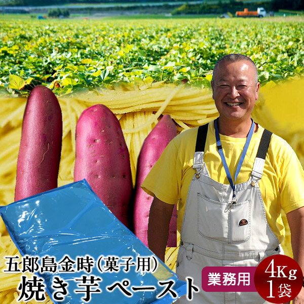 さつまいも 焼き芋 五郎島金時 4kg 業務用 ペースト（1mm）石川県産 加賀野菜 さつま芋 農家屋直送【送料無料】