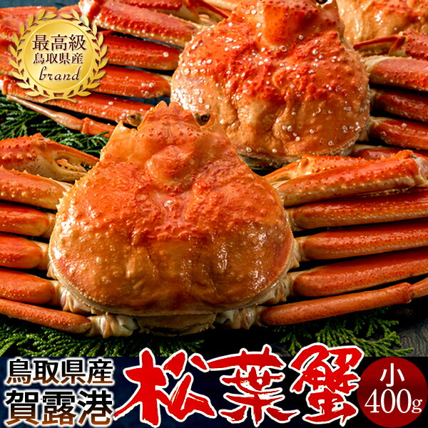 【初セリ解禁予約】かに 松葉ガニ［小］400g×2尾 松葉蟹 ボイル ゆでがに 鳥取県産 ブランドタグ付きマツバガニ 日本海ズワイガニ【送料無料】
