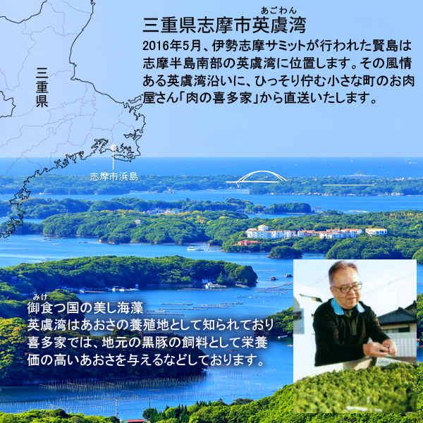豚肉 志摩あおさ豚 ステーキ ロース 200g×4枚 三重県産 伊勢志摩 ぶたにく ギフト ...