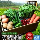 日本の有機野菜セット 旬のおまかせ8種類 全国ご当地生産者のこだわり有機栽培 健康 ベジタブル スムージー 野菜材料 おすすめ 国産 お土産 お取り寄せ プレゼ...