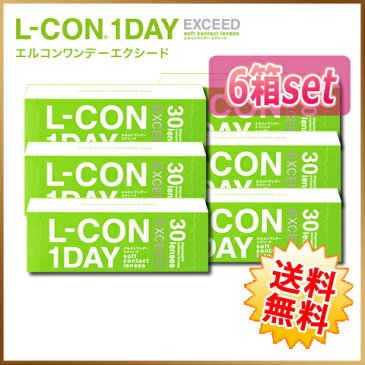 【送料無料】エルコンワンデー エクシード 6箱（1箱30枚入）シンシア lcon l-con exceed sincere【1day】