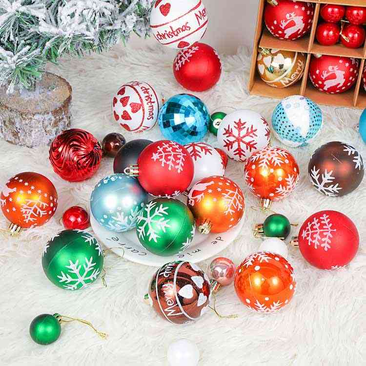 SHOP Diamanteのクリスマスボール クリスマスツリー飾り オーナメント 直径3-6cm 44個セット ツリー飾り 北欧風 クリスマスツリー飾り 可愛い おしゃれ キラキラ クリスマスデコレーション 部屋 喫茶店 店舗 ボール飾り 新年 家庭用 雰囲気が抜群｜アングル3