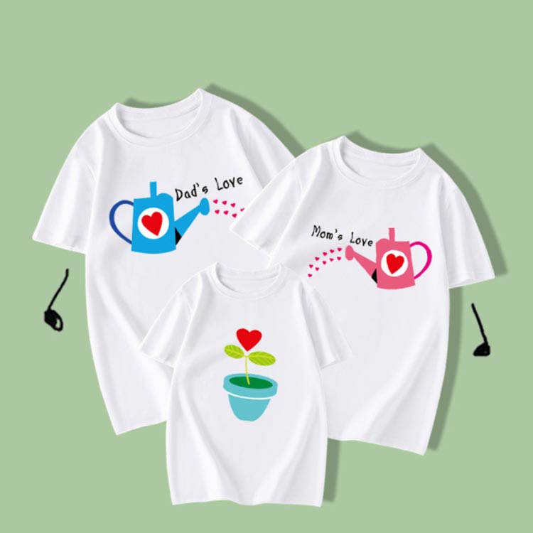ペアルック 親子 大人 半袖Tシャツ 親子ペア かわいい おもしろ ペアTシャツ 男の...