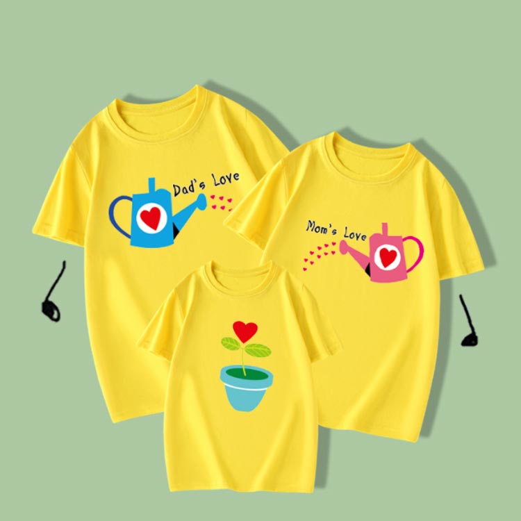 ペアルック 親子 大人 半袖Tシャツ 親子ペア かわいい おもしろ ペアTシャツ 男の...