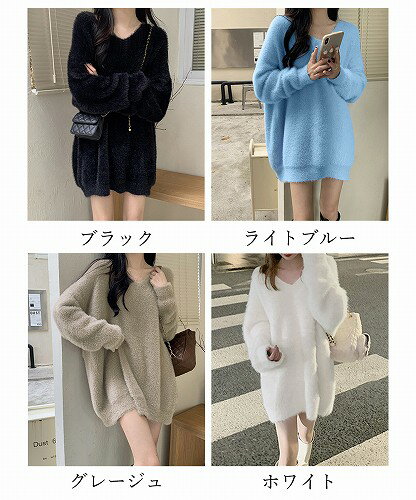 ニットワンピース レディース ニット長袖