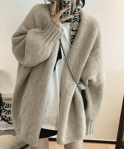 トッパーカーディガンニット秋冬羽織り