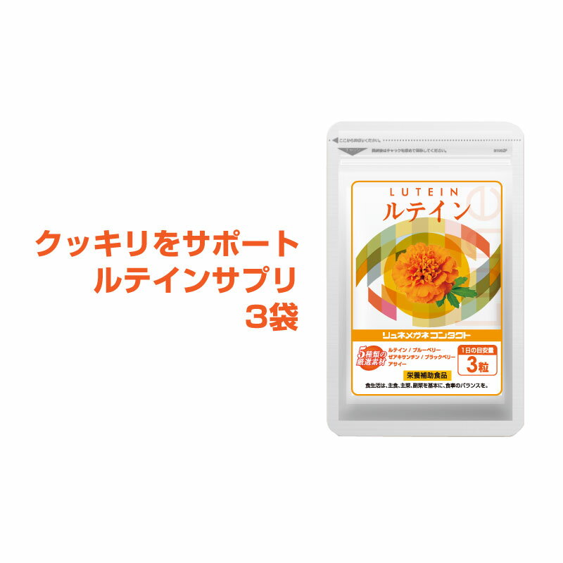 ルテイン(約3ヵ月分)(90粒入/1袋×3袋 約3ヵ月分) 新聞 読書がお好きな方に。パソコンやスマホの使用が..