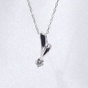 K18WG 1粒 天然ダイヤモンド 0.06ct ネックレス ペンダント ホワイトゴールド ファッション ジュエリー アクセサリー レディース 4月誕生石 18金 「4P0112W」ひと粒 【送料無料】 一粒(4)