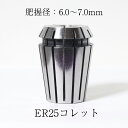 ER25コレット コレットチャック TRUSCO 工具 SIZE7 サイズ7 6.0~7.0mm トラスコ中山 把握径:6.0~7.0mm ER25070(3)
