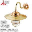 松本船舶 R1S号アクアライトゴールド R1S-AQ-G LED 照明 真鍮製 マリンランプ (MALINE LAMP) アウトドア ライト 壁付照明 エクステリア照明 ポーチライト 玄関 外灯 屋外屋内兼用