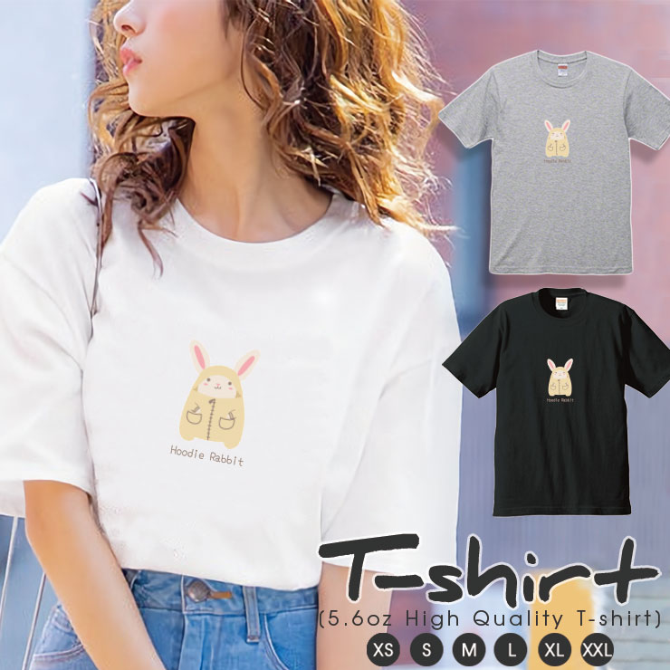 楽天市場】うさぎ（柄ロゴ）（Tシャツ・カットソー｜トップス