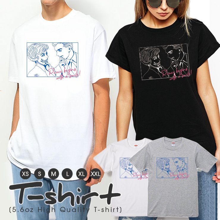 T-Shirts - 10%OFF★Tシャツ レディース 半袖 カジュアル ペア カップル ロゴTシャツ 大人 トップス プリント カットソー ブランド ゆったり かわいい おしゃれ ポップ アメコミ イラスト メッセージ 言葉 英語 漫画 女子 メンズ