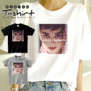 Tシャツ レディース 半袖 カジュアル ペア カップル ロゴTシャツ 大人 トップス プリント カットソー ブランド ゆったり 大きいサイズ かわいい おしゃれ オードリーヘップバーン 顔 ロゴ フォトT