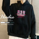 パーカー レディース メンズ スウェット パーカー プルオーバー hoodie 長袖 フード付き ペア カップル S M L XL XXL おそろ 大人かわいい...
