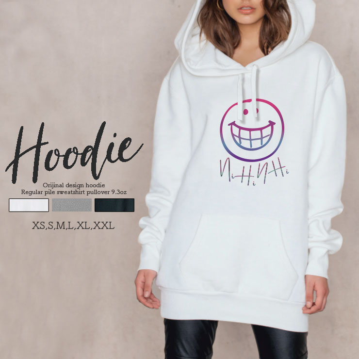 10%OFFp[J[ fB[X Y XEFbg p[J[ vI[o[ hoodie  t[ht yA Jbv S M L XL XXL  l킢 X}C SMILE ɂ jqjq j ΂ Of[V  l킢