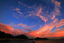 ポストカード 空 雲 星 月 飛行機 花 海 風景空の写真家 フォトグラファー 写真「男木の夕暮れ」【空工房】【SIESTA】