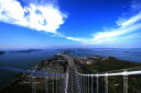 フォトカード 空 雲 星 月 飛行機 花 海 風景空の写真家 フォトグラファー 写真「瀬戸大橋」【空工房】【SIESTA】