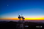 フォトカード 「魔法の空色（梶ヶ森）」風景写真（ 空 雲 海 星 月 飛行機 花 ）【空工房】【SIESTA】