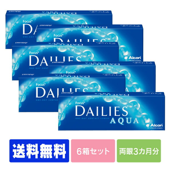 上質新到着 の 16年ショップ オブ ザ イヤー受賞店舗 処方箋不要 送料無料 デイリーズアクア 30枚パック 6箱セット コンタクトレンズ コンタクト 1日使い捨て ワンデー 1day 日本アルコン デイリーズ Dailies 30枚 ３０枚 非イオン性 人気商品再入荷 の