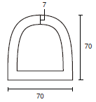 �������ȥåѡ����ֻߤᡡ70mm��70mm��450mm
