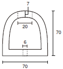 �������ȥåѡ����ֻߤᡡ��2���դ���70mm��70mm��450mm