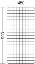 ワイヤーネット450×900mm　黒 ペット 猫 脱走防止 柵 壁掛け収納