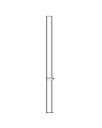スチールメッシュポール 2100〜2800mm 白 つっぱり棒 突っ張り棒