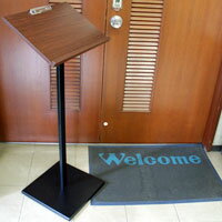 記名台 メニュー スタンド中　340×450mm 木製 記帳台 ウェイティングスタンド