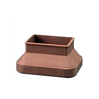 樂天商城 - ゴム脚強力タイプ　茶　長方形　52×65mm【4個】
