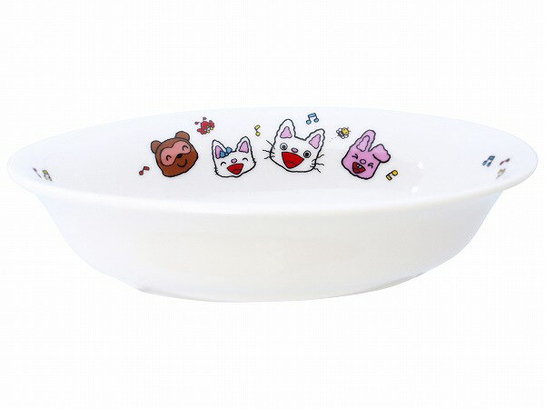 子ども食器【ノンタン カレー皿】キッズ用 かわいい レンジ・食洗機対応 絵本 陶器 キャラクター グッズ 日本製 幼児 保育園 幼稚園 離乳食【金正陶器】【Si...
