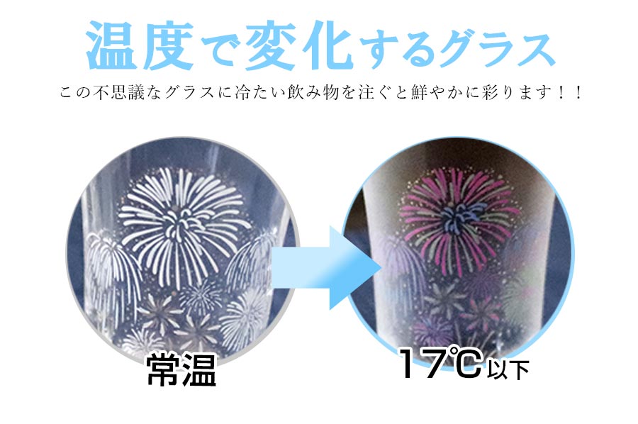 ペアグラス ギフト【冷感 花火 天開グラス ペアセット】2個セット ガラス コップ ...