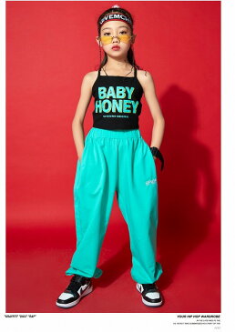 キッズダンス衣装 トップス へそ出しトップス ショート丈トップス ヒップホップ ファッション ダンス衣装 ガールズ K-POP 韓国 黒 白 黄緑