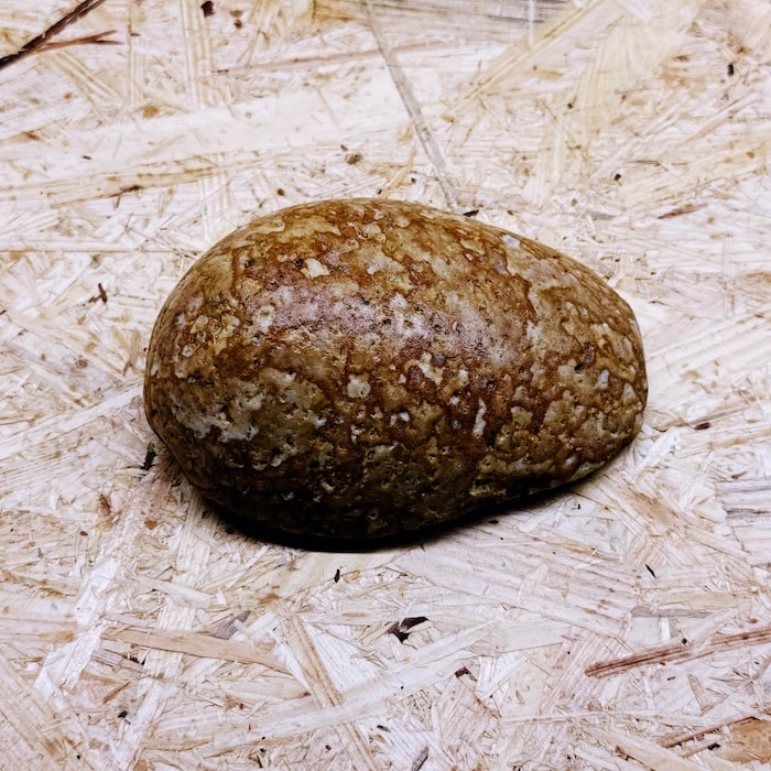 一点物、高品質、店長厳選『美しい虎柄の姫川薬石』握り石に観賞用に 740g...