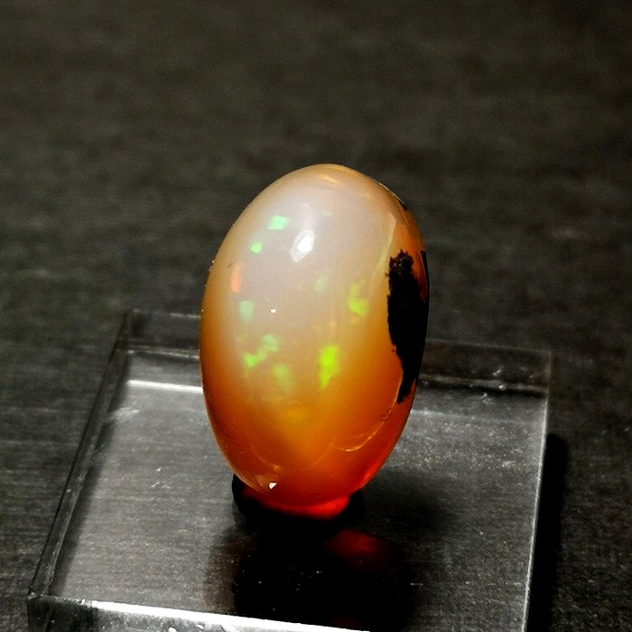 最新入荷!!ドーム型クリスタルファイヤーオパール ルース 14.3ct Mexico産...