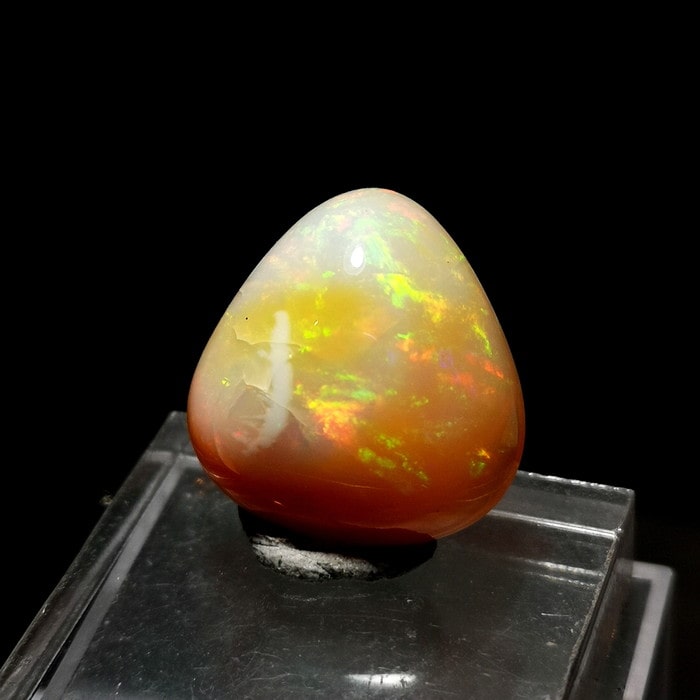 最新入荷!!流れるような游色!!三角形メキシカンオパール ルース 9.9ct Mex...