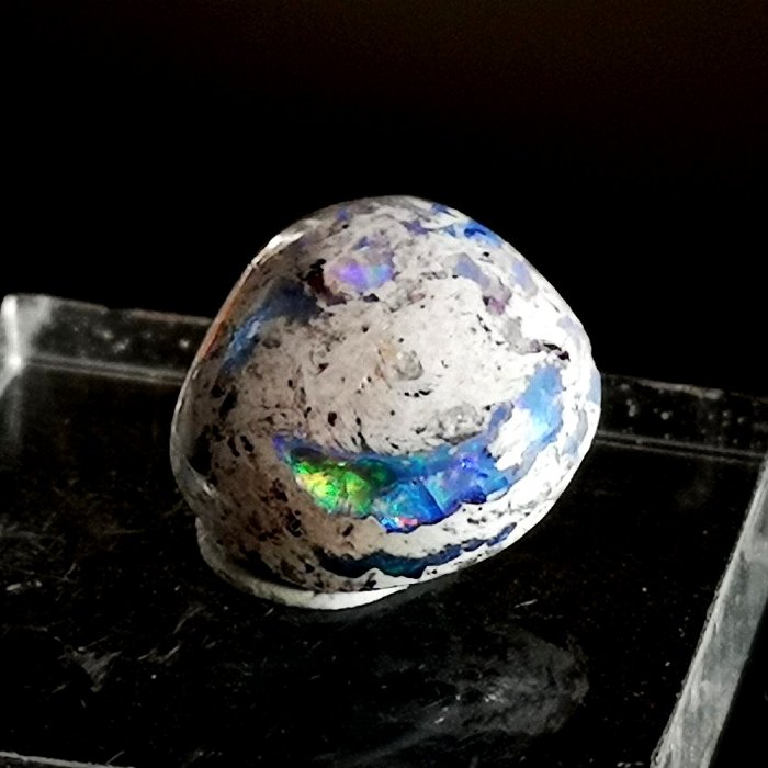 最新入荷!!珍しい青色游色の浮かぶカンテラオパール ルース 3.7ct Mexico...