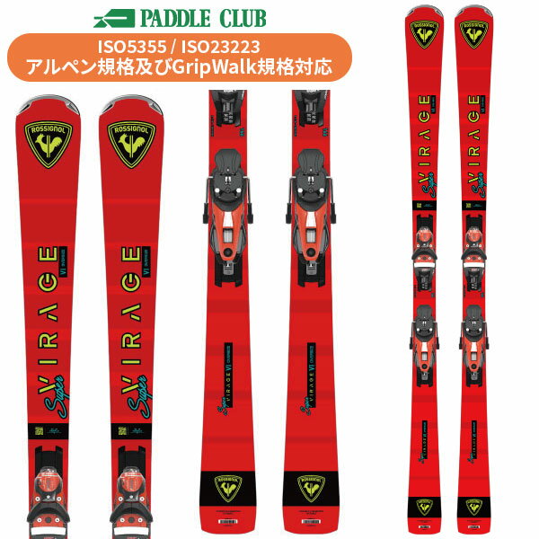 ROSSIGNOL ロシニョール 25-26 Super Virage VI Oversize(KONECT) +NX12Konect スーパービラージュ6オーバーサイズ(専用金具付) 取付工賃無料 オールマウンテン 基礎スキー レース 初・中級者向け スキー板