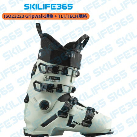 SALOMON サロモン 23-24 SHIFT PRO 100W AT シフトプロ100W AT GripWalk規格(ISO23223) ウォークモード付 スポーツタイプ(ラスト96mm~100mm) 兼用靴(TLT/TECH対応) バックカントリー レディース スキーブーツ