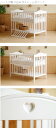 日本製 ベビーベッド 「NEWプロヴァンス（WH）ホワイト」 ハイタイプ ベビーベット 石崎家具 3