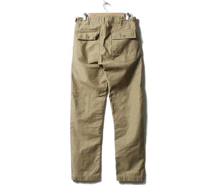 orSlow オアスロウ ファティーグパンツ 5032 ベイカーパンツ スリムフィット カーキ ベージュ 5032 US ARMY FATIGUE PANTS Zipper Fly KHAKI (01-5032-40)
